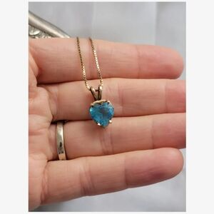 Topaz Heart Necklace